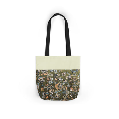 Rawdah Canvas Tote Bag, 3-Color Straps