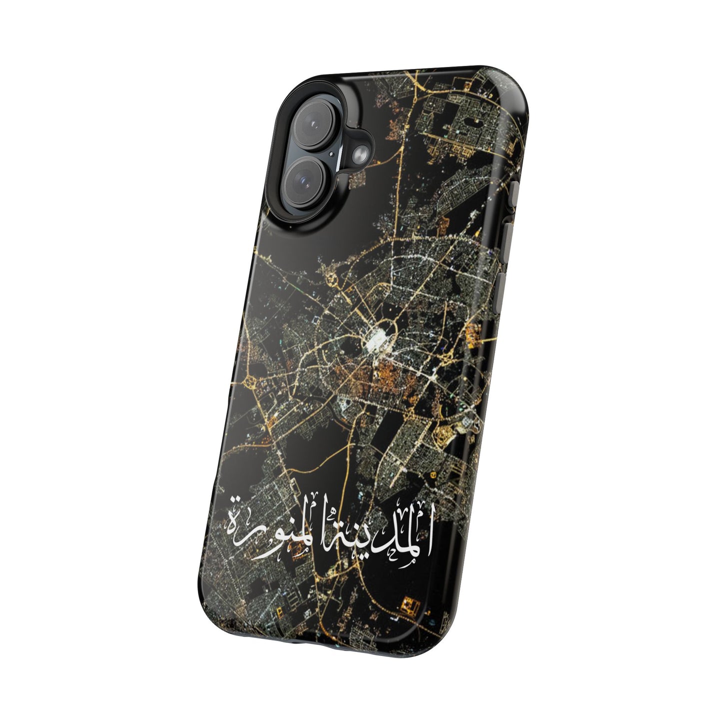 Al Madina Munawarah from Space - City of Lights- Iphone Magnetic Tough Cases