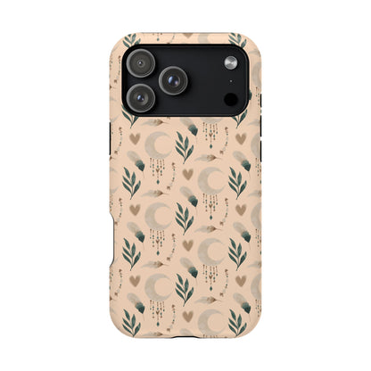 Crescent 🌙  and Hearts Design Iphone Magnetic Tough Cases