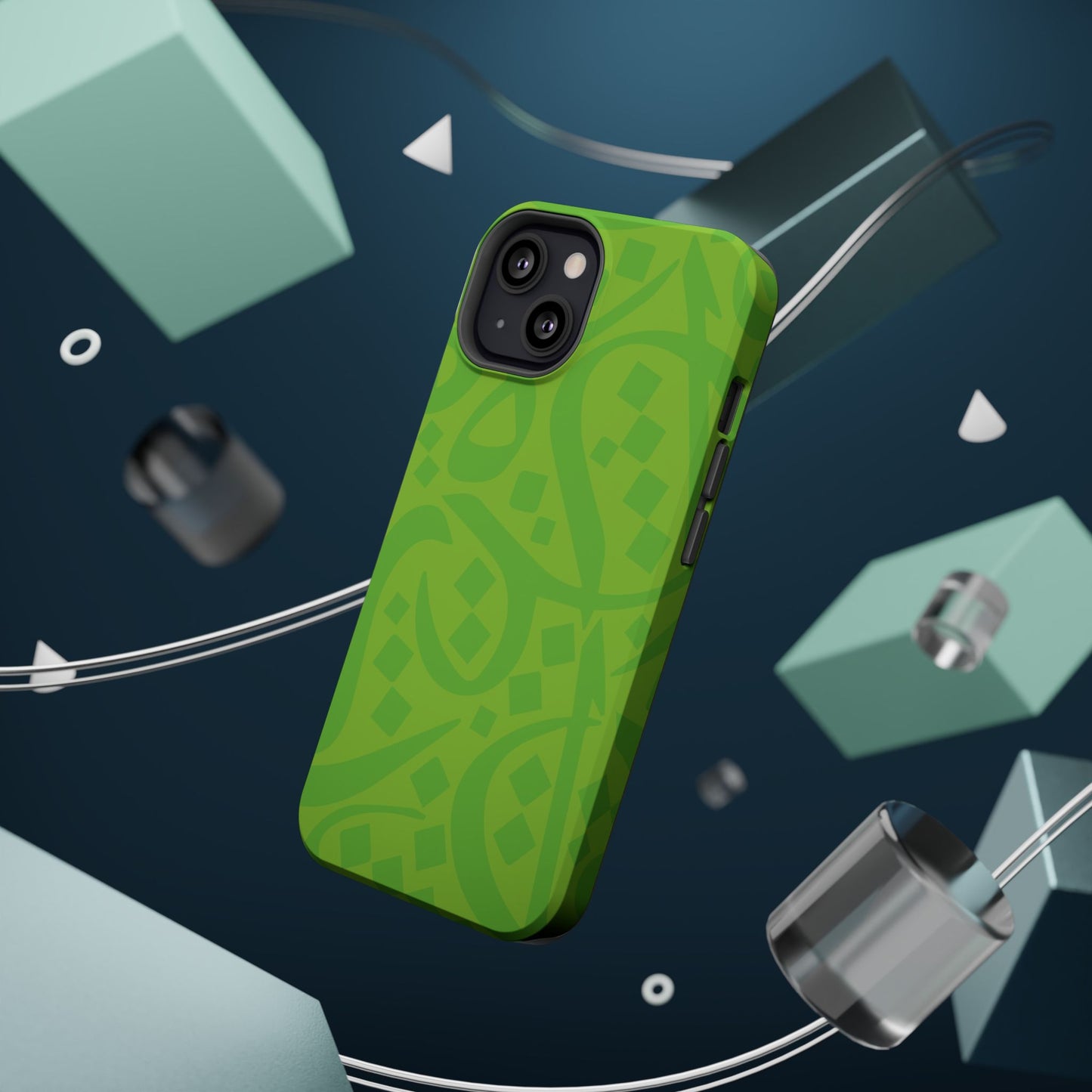 Green calligraphy Design - Iphone Magnetic Tough Case