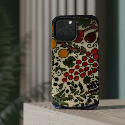 Jerusalem City Fruits Design Iphone Magnetic Tough Case