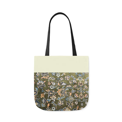 Rawdah Canvas Tote Bag, 3-Color Straps