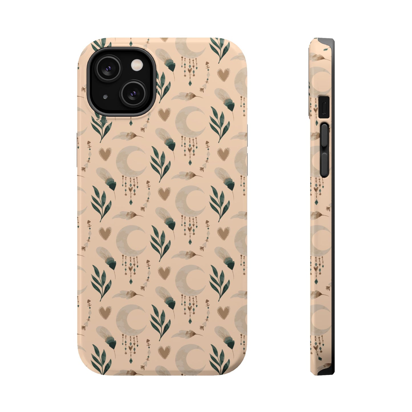 Crescent 🌙  and Hearts Design Iphone Magnetic Tough Cases