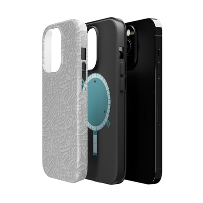 White Arabic calligraphy letters - Iphone Magnetic Tough Case