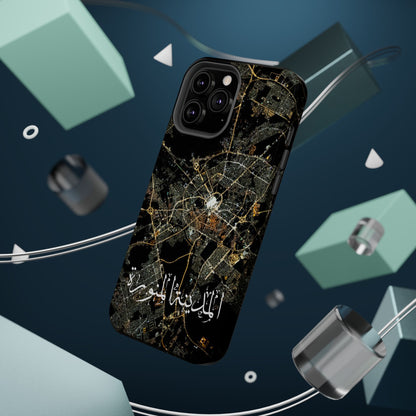 Al Madina Munawarah from Space - City of Lights- Iphone Magnetic Tough Cases