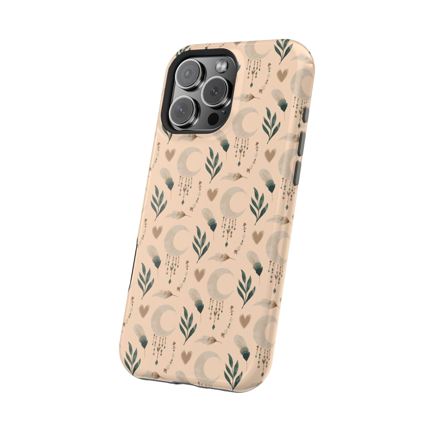 Crescent 🌙  and Hearts Design Iphone Magnetic Tough Cases