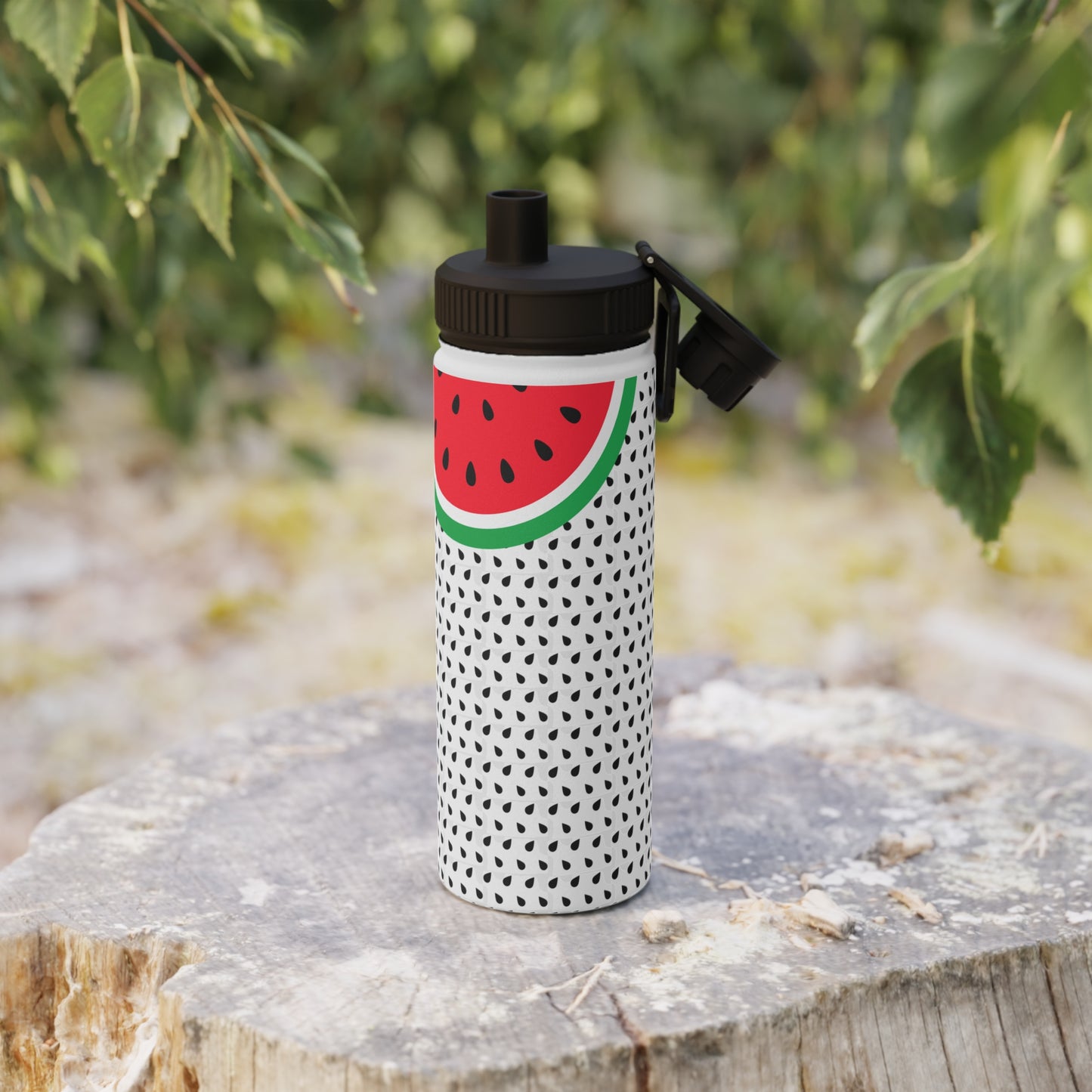 Watermelon Stylish Stainless Steel Water Bottle with Sports Lid