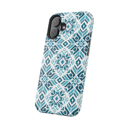 Teal Tatriz  Design - Iphone Magnetic Tough Case