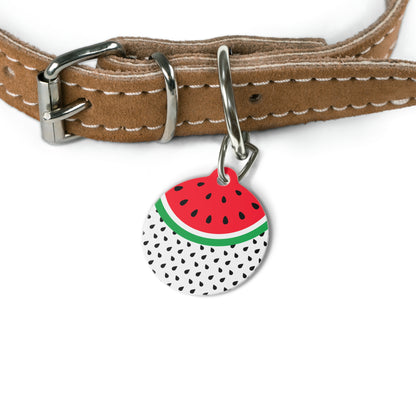 Watermelon Pet Tag, Personalized Cat/Dog Tag, Cat/Dog ID Tag, Unique Pet Accessory, Pet Gift Idea, Stylish Pet ID
