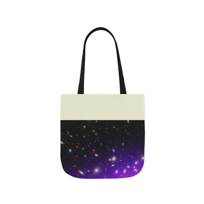 Galaxy Cluster Canvas Tote Bag, 2-Color Straps