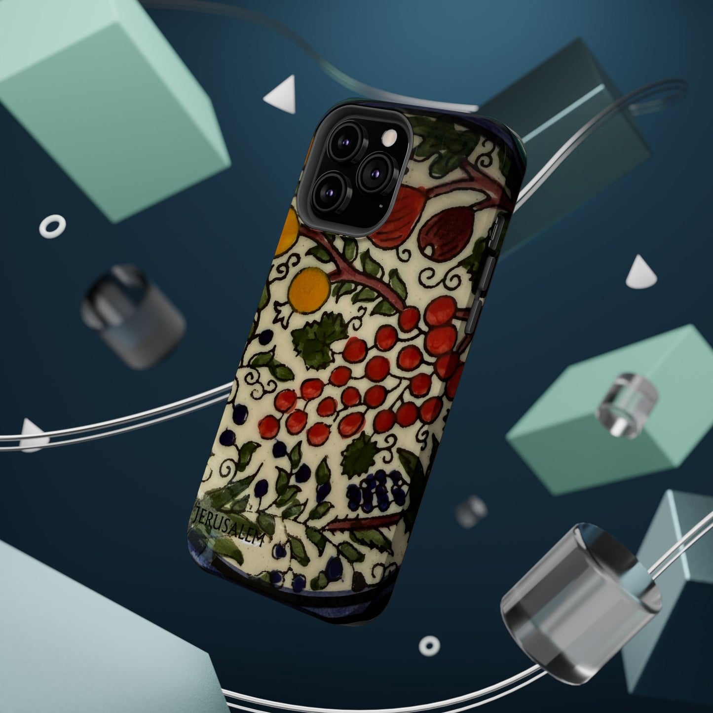 Jerusalem City Fruits Design Iphone Magnetic Tough Case