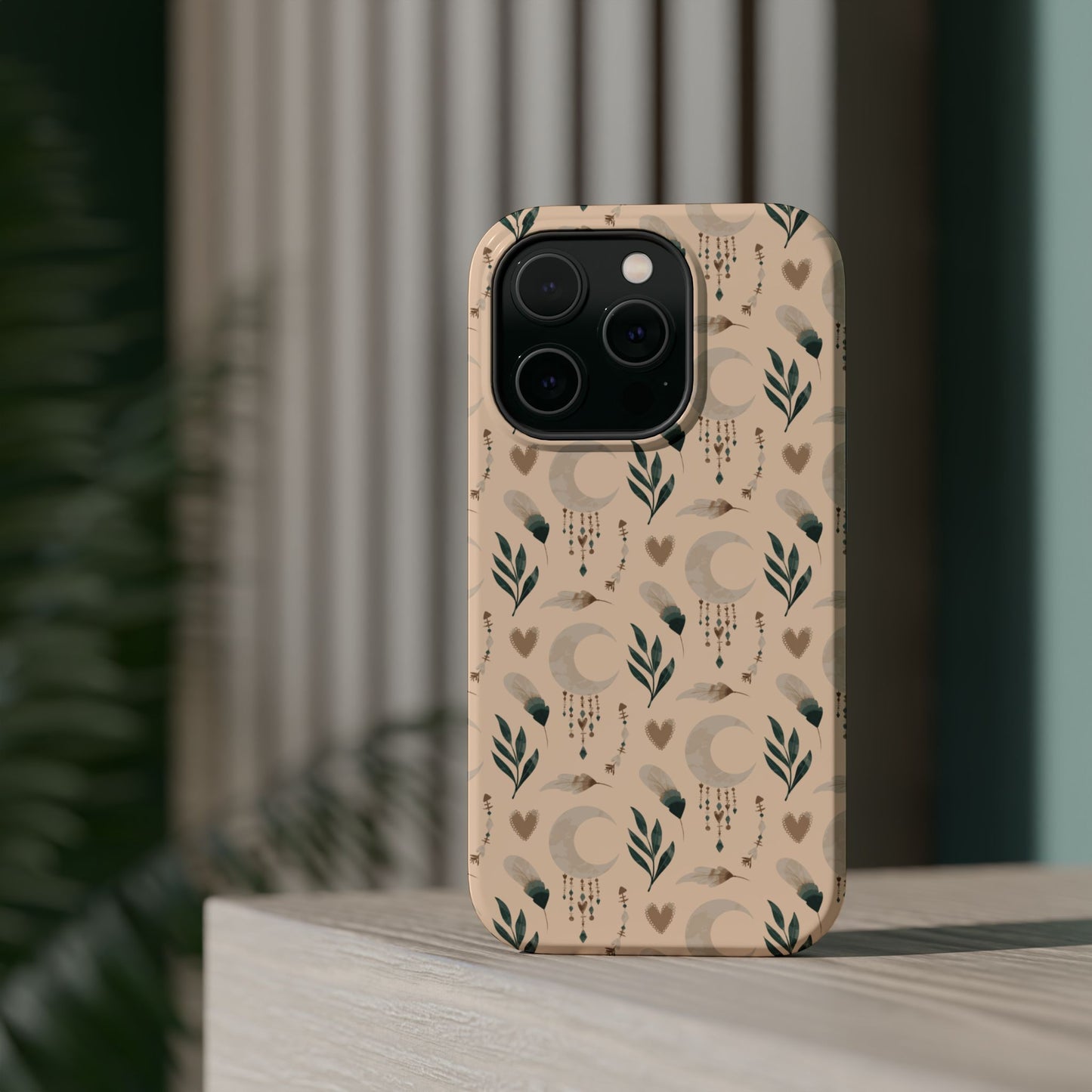 Crescent 🌙  and Hearts Design Iphone Magnetic Tough Cases