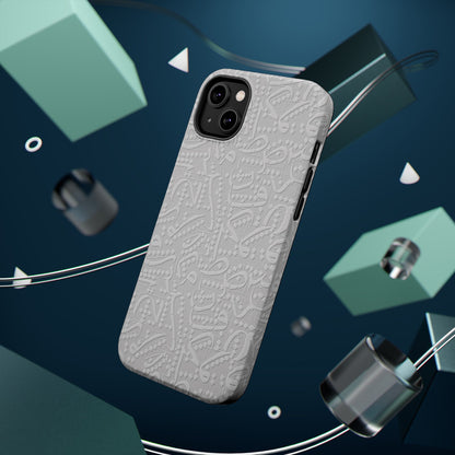 White Arabic calligraphy letters - Iphone Magnetic Tough Case
