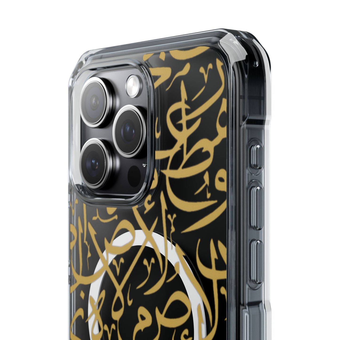 Golden Arabic calligraphy Letters  MagSafe Clear Phone Case