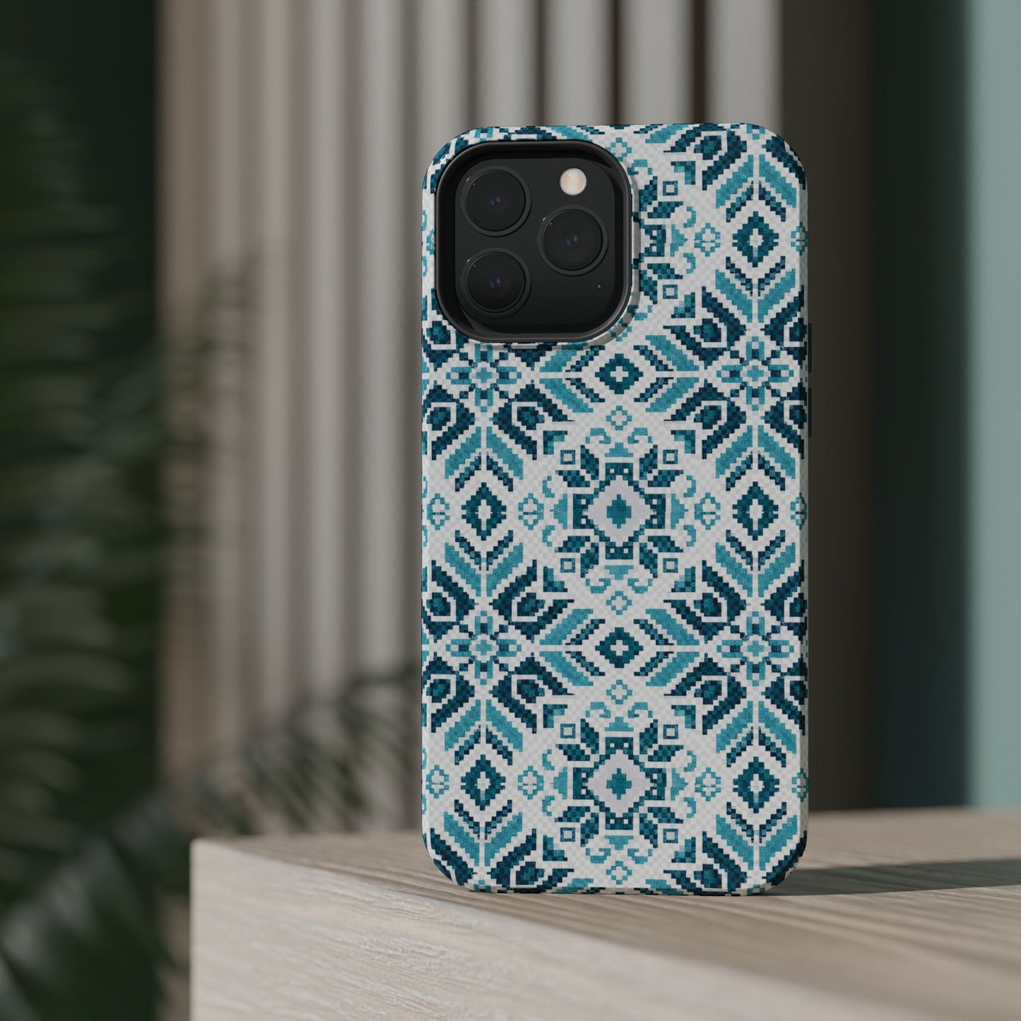 Teal Tatriz  Design - Iphone Magnetic Tough Case