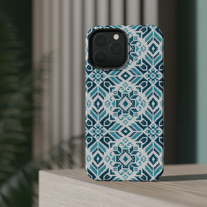 Teal Tatriz  Design - Iphone Magnetic Tough Case