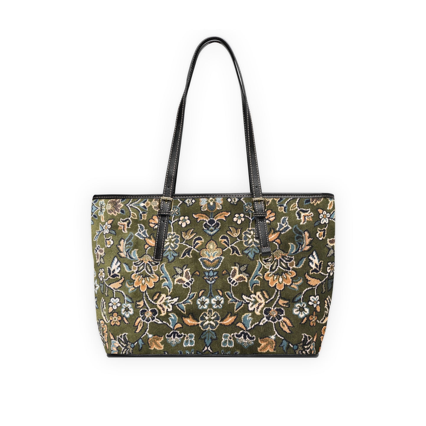 Rawdah Carpet Pattern Leather Shoulder Bag