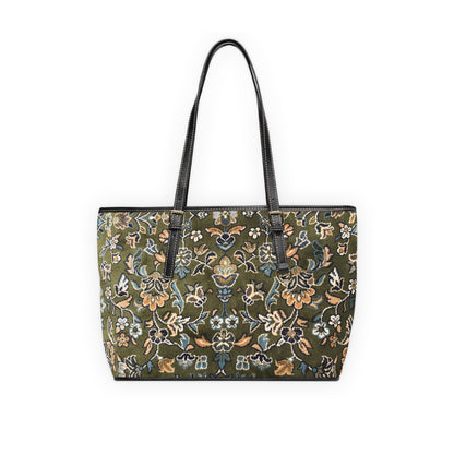 Rawdah Carpet Pattern Leather Shoulder Bag