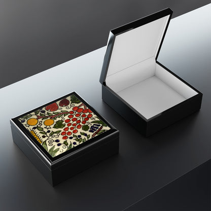 Jerusalem Fruits- Artistic Jewelry Box with Floral Design | Perfect Gift for Special Occasions