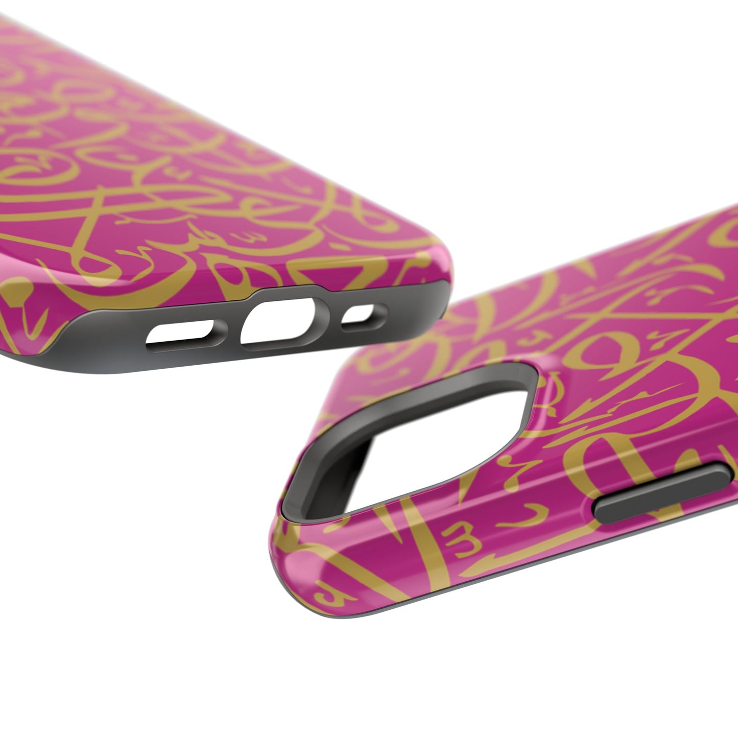 Pink and Gold Arabic Letters  Iphone Magnetic Tough Cases