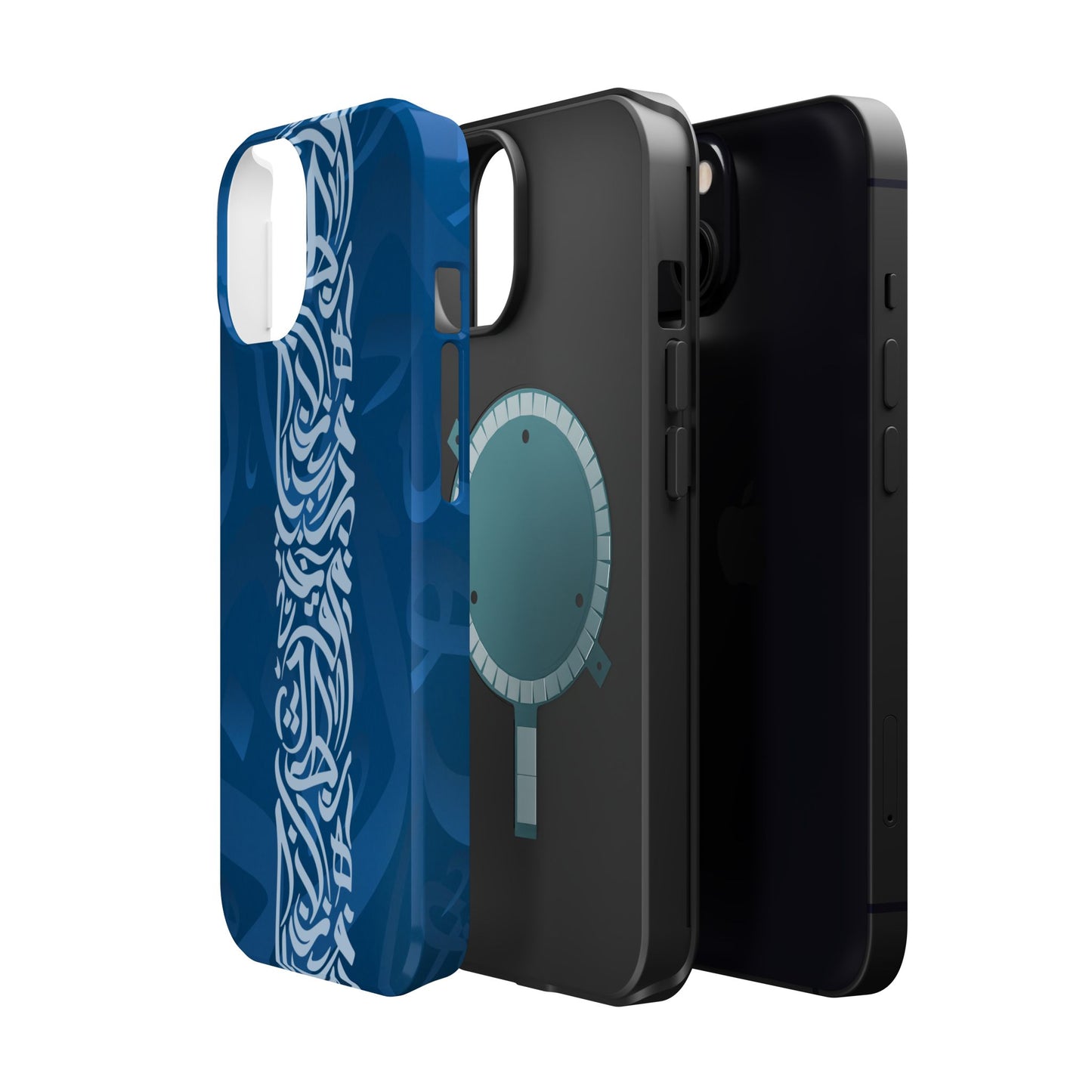 Arabic Blue Calligraphy Design Iphone Magnetic Tough Case
