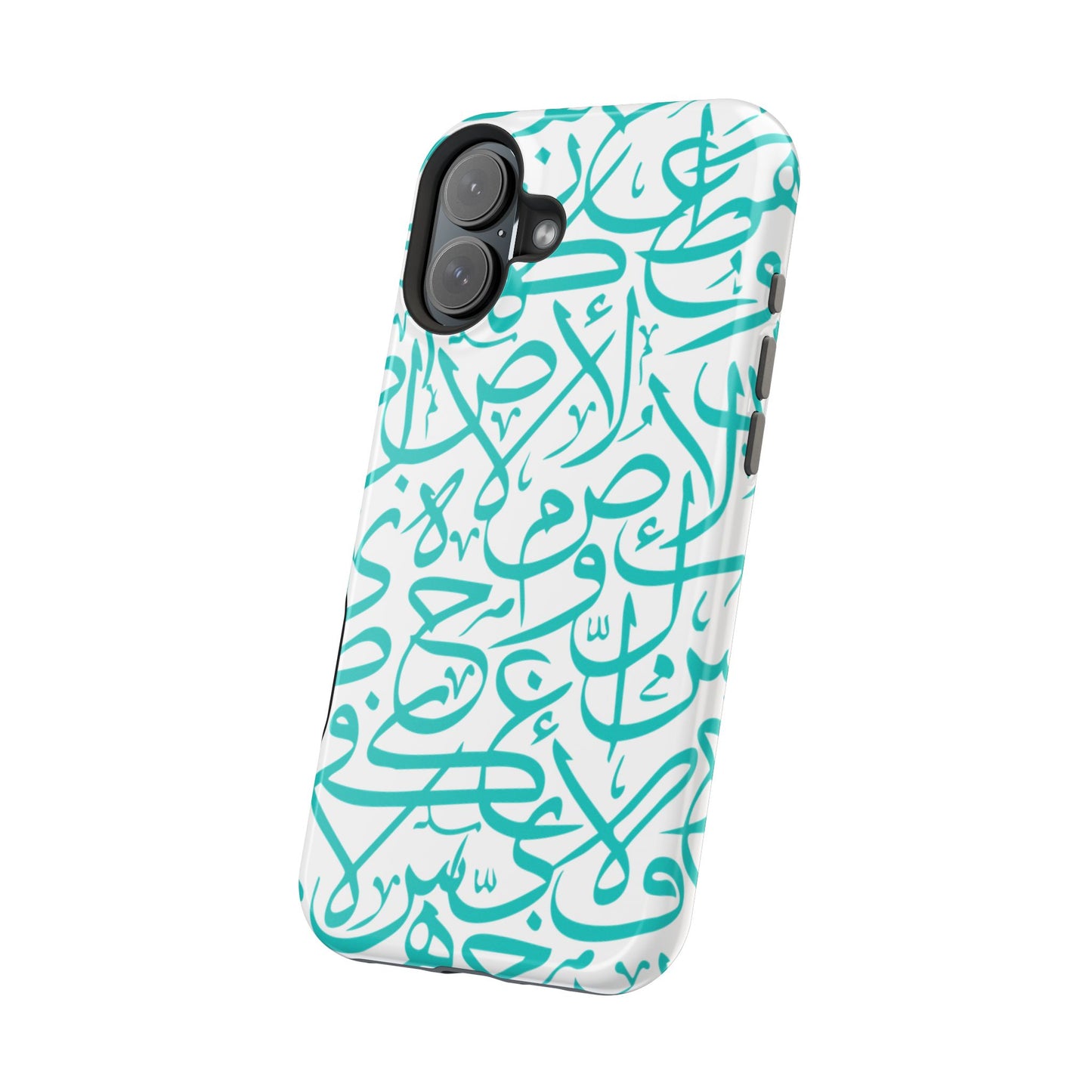 Beige and Blue Arabic Letters  Iphone Magnetic Tough Cases