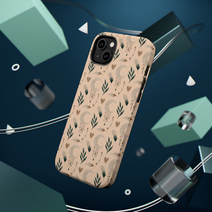 Crescent 🌙  and Hearts Design Iphone Magnetic Tough Cases