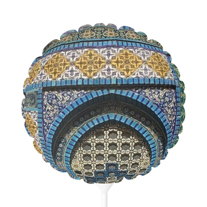 Aqsa Heart-Circle Shaped Decorative Balloon - 11" Star Pattern