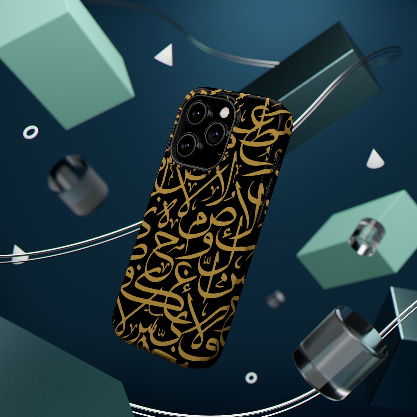 Black and Gold Arabic Letters  Iphone Magnetic Tough Cases