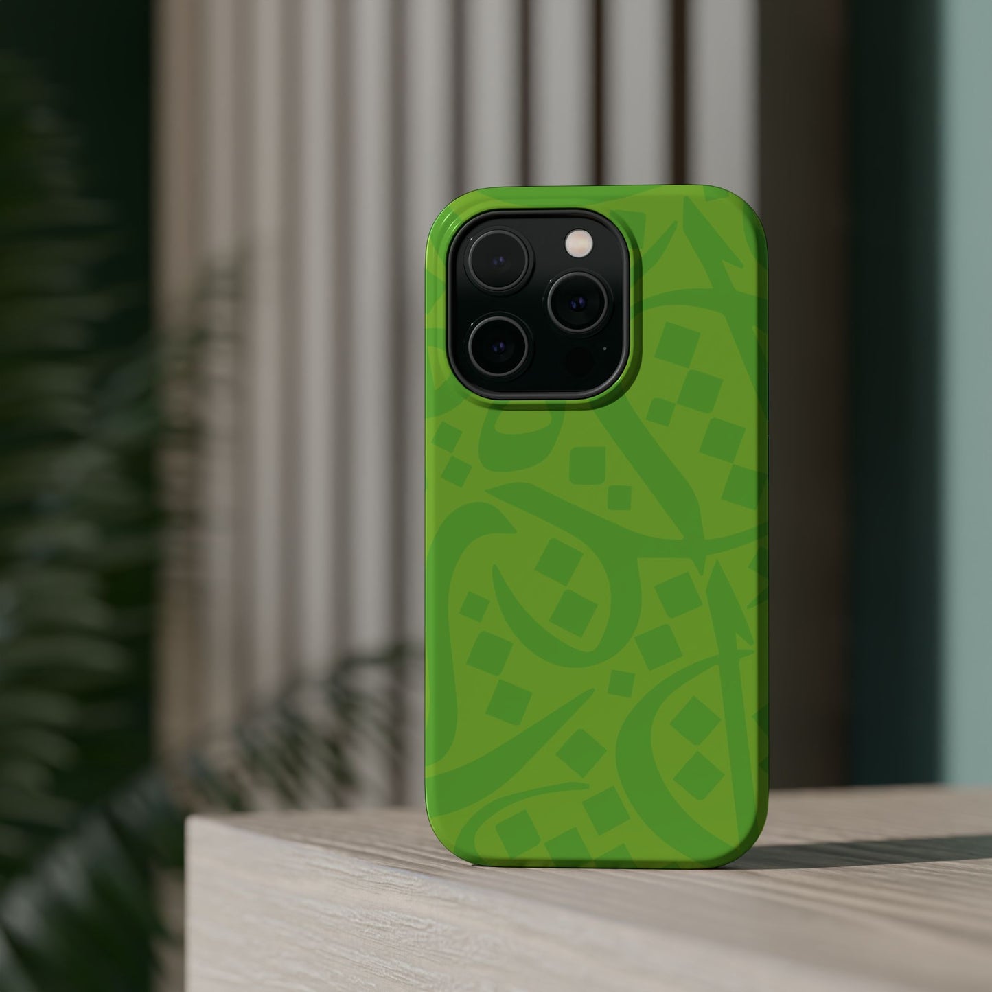 Green calligraphy Design - Iphone Magnetic Tough Case