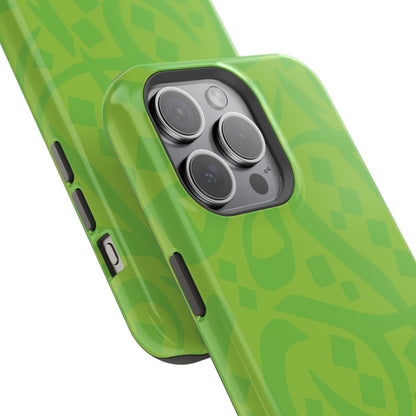 Green calligraphy Design - Iphone Magnetic Tough Case