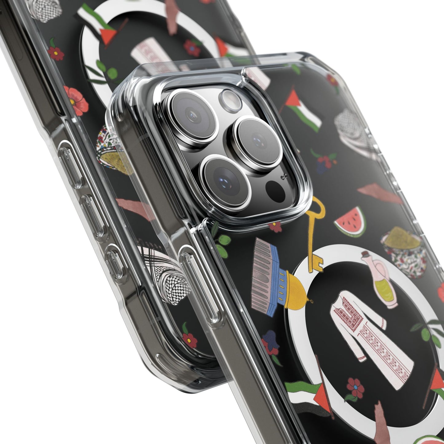 Palestinian Symbols MagSafe Clear Phone Case