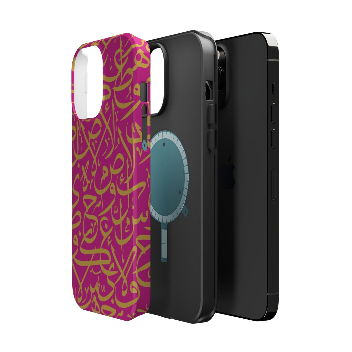 Pink and Gold Arabic Letters  Iphone Magnetic Tough Cases