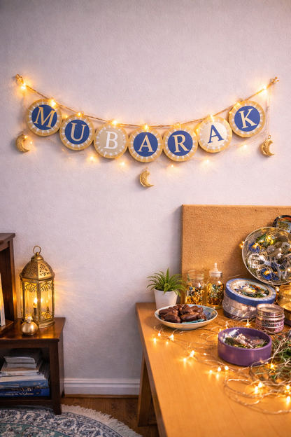 MUBARAK 3D printed banner