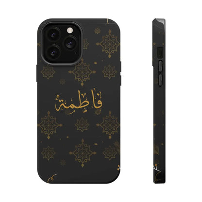 Personalized Arabic Calligraphy - Iphone Magnetic Impact-Resistant Phone Case - Golden Snowflake Design iPhone 13 Pro