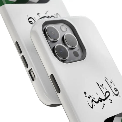 Personalized Arabic Calligraphy - Iphone Magnetic Impact-Resistant Phone Case - Palestine Flag Design Phone Case