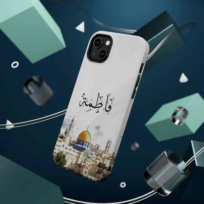 Personalized Arabic Calligraphy - Magnetic Impact-Resistant Phone Case - Jerusalem Design Phone Case
