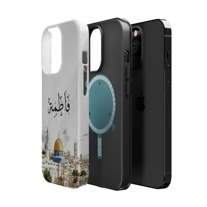 Personalized Arabic Calligraphy - Magnetic Impact-Resistant Phone Case - Jerusalem Design Phone Case