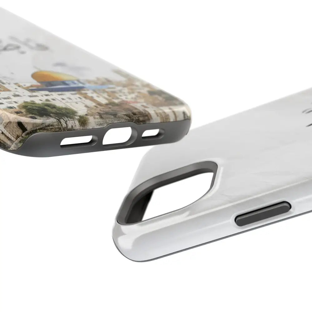 Personalized Arabic Calligraphy - Magnetic Impact-Resistant Phone Case - Jerusalem Design Phone Case