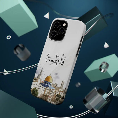 Personalized Arabic Calligraphy - Magnetic Impact-Resistant Phone Case - Jerusalem Design Phone Case