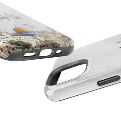 Personalized Arabic Calligraphy - Magnetic Impact-Resistant Phone Case - Jerusalem Design Phone Case