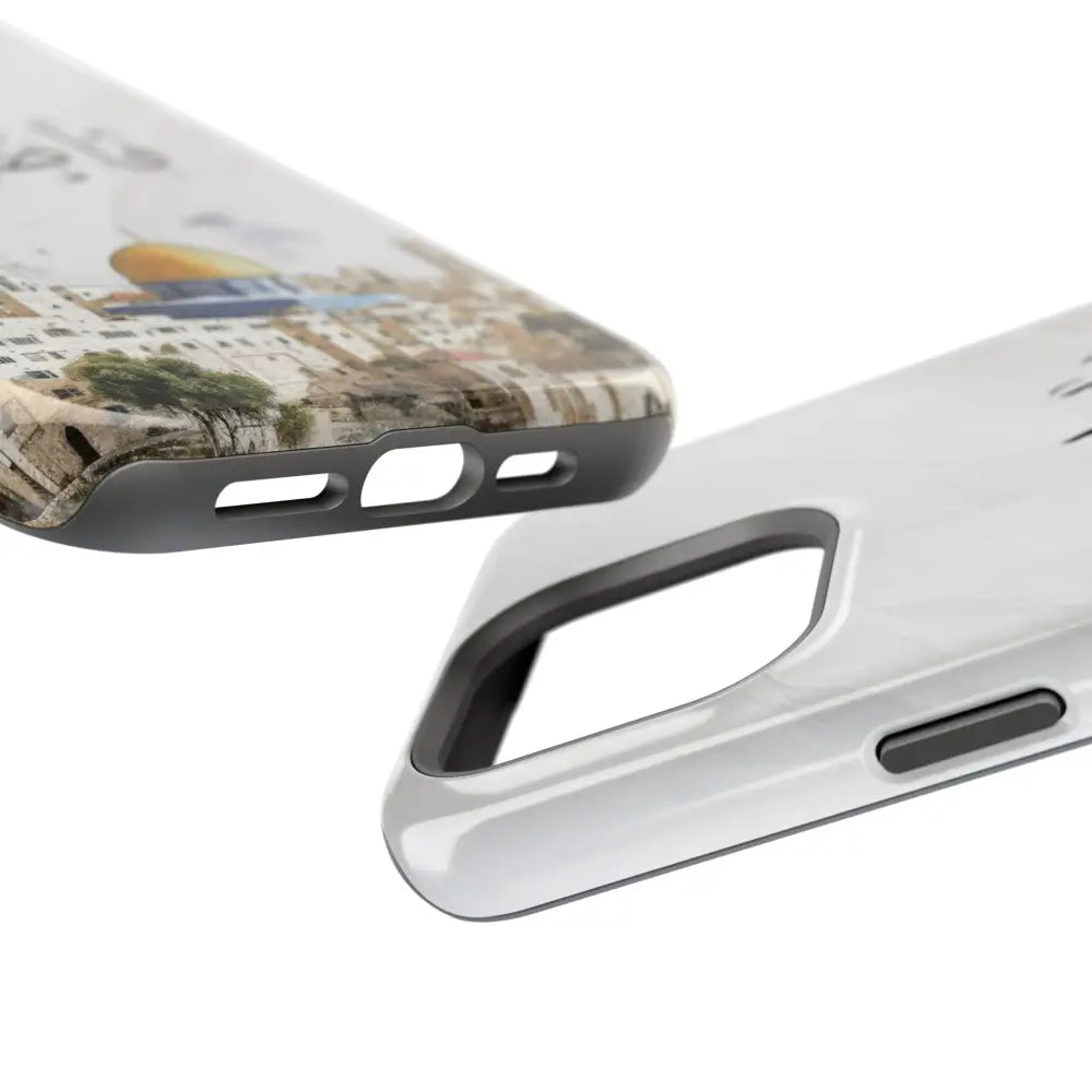 Personalized Arabic Calligraphy - Magnetic Impact-Resistant Phone Case - Jerusalem Design Phone Case