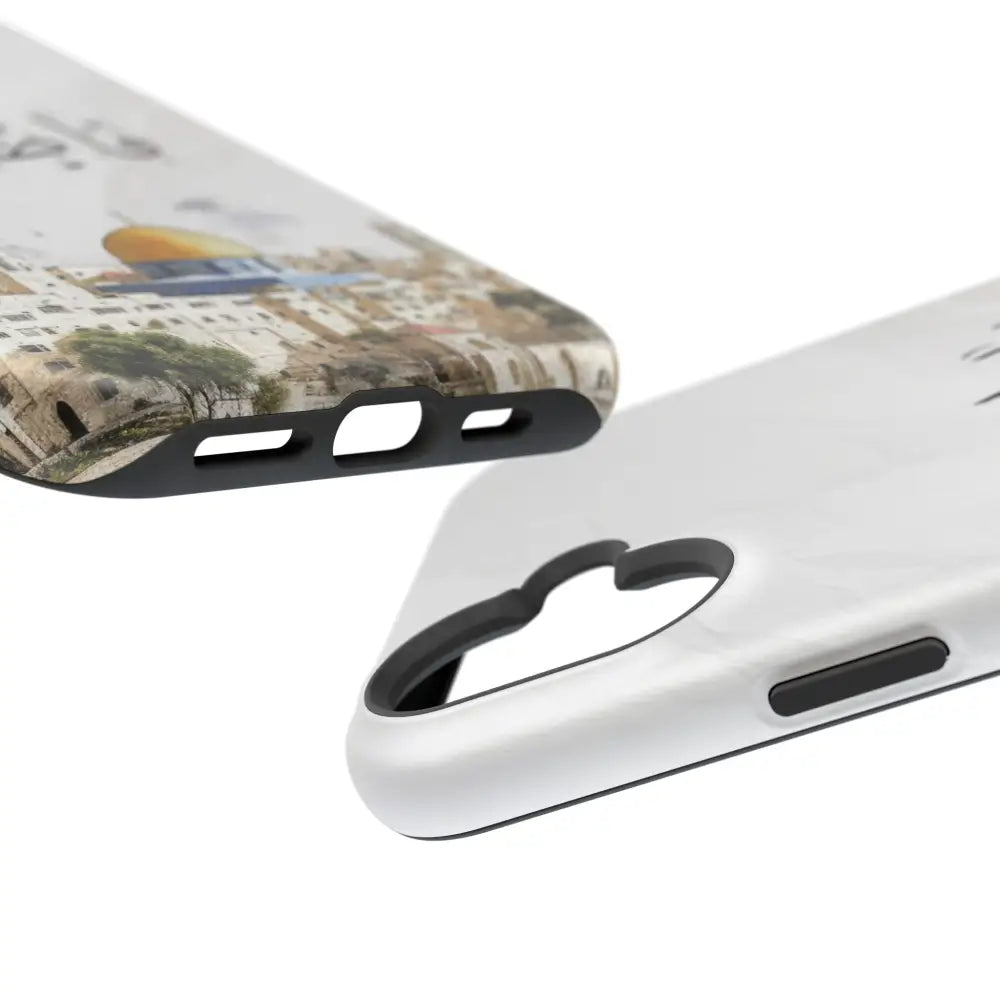 Personalized Arabic Calligraphy - Magnetic Impact-Resistant Phone Case - Jerusalem Design Phone Case