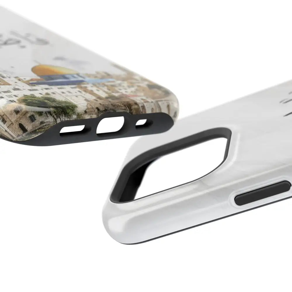 Personalized Arabic Calligraphy - Magnetic Impact-Resistant Phone Case - Jerusalem Design Phone Case