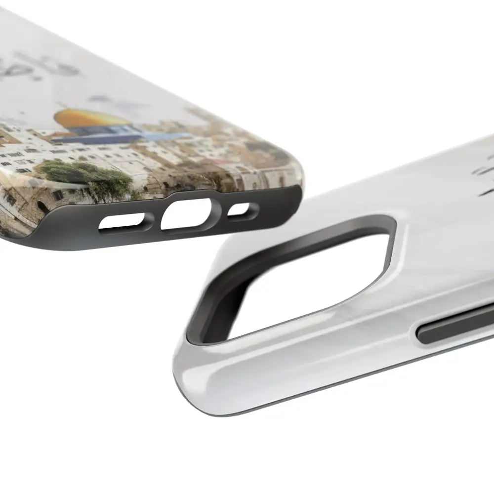 Personalized Arabic Calligraphy - Magnetic Impact-Resistant Phone Case - Jerusalem Design Phone Case