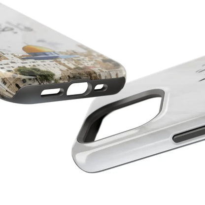 Personalized Arabic Calligraphy - Magnetic Impact-Resistant Phone Case - Jerusalem Design Phone Case