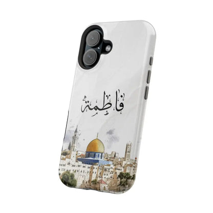 Personalized Arabic Calligraphy - Magnetic Impact-Resistant Phone Case - Jerusalem Design Phone Case