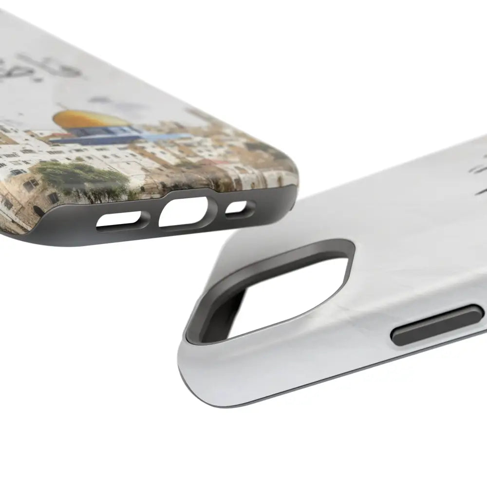 Personalized Arabic Calligraphy - Magnetic Impact-Resistant Phone Case - Jerusalem Design Phone Case
