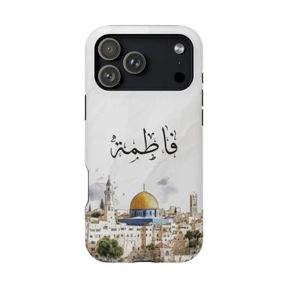 Personalized Arabic Calligraphy - Magnetic Impact-Resistant Phone Case - Jerusalem Design iPhone 17 Pro Max / Matte