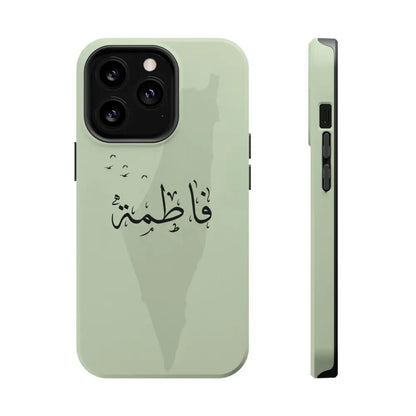 Personalized Arabic Name - IPhone Magnetic Impact-Resistant Cases - Palestine Design iPhone 13 Pro / Matte Phone Case